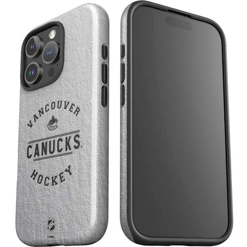 NHL Vancouver Canucks Black Text iPhone 16 Pro Impact Case